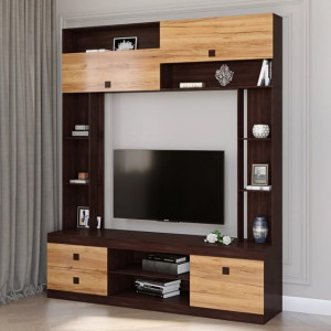 Sonata de perete, Wenge inchis, Stejar kraft gold