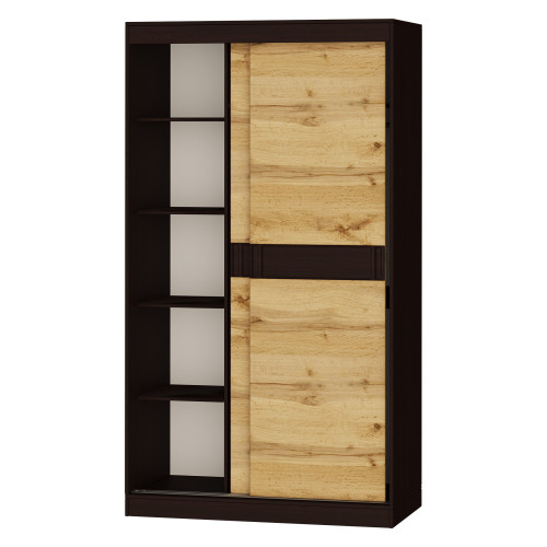 Dulapul glisant Sonata 1200, Stejar Kraft Alb Dulapul glisant Sonata 1200, Stejar Kraft Alb
