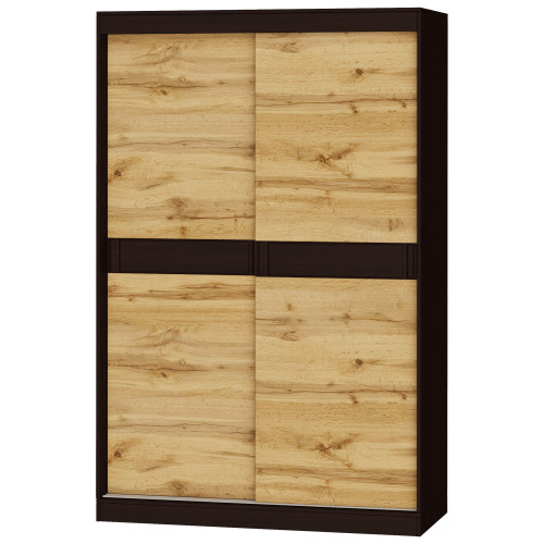 Set dormitor pentru copii Sonata 3, Wenge inchis, Alb