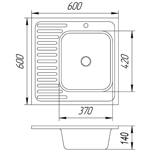 Мойка 6644 L/R