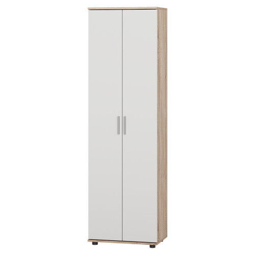 Dulap ShP-1, 2 uși, Stejar Sonoma / Alb, 60 x 38 x 200 cm