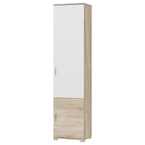 Dulap coloană Breeze-15, Stejar Sonoma / Alb, 50 x 38 x 210 cm