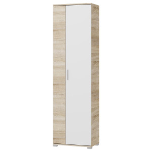 Dulap Breeze ShP-2, 2 uși, Stejar Sonoma / Alb, 60 x 38 x 210 cm