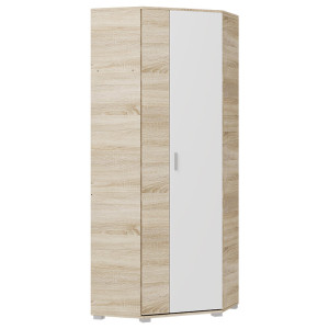 Dulap de colț Breeze ShKU-14, Stejar Sonoma / Alb, 80 x 80 x 210 cm