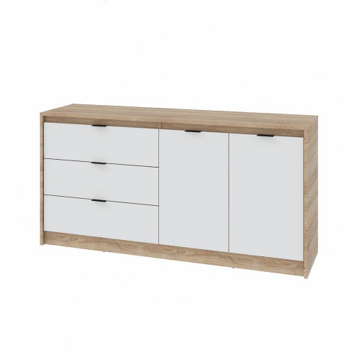 Comoda 1500 City, Stejar Sonoma, Alb Comoda 1500 City, Stejar Sonoma, Alb