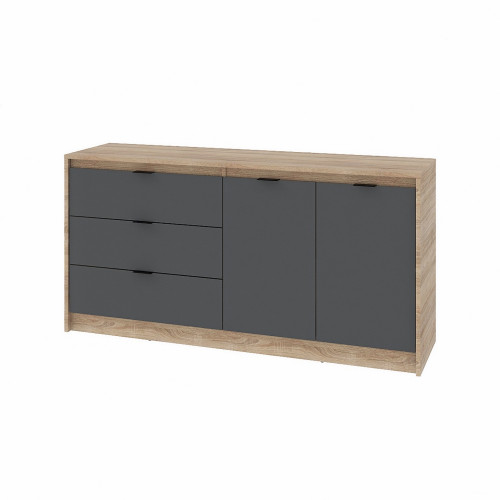 Comoda 1500 City, Stejar Sonoma, Graphite