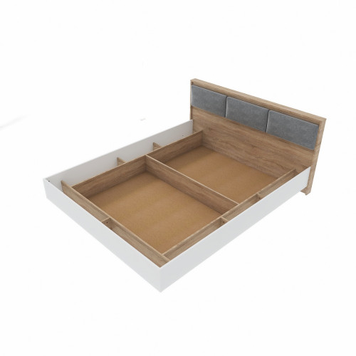 Pat 1400 City 140x200 cm, Stejar Sonoma, Alb Pat 1400 City 140x200 cm, Stejar Sonoma, Alb