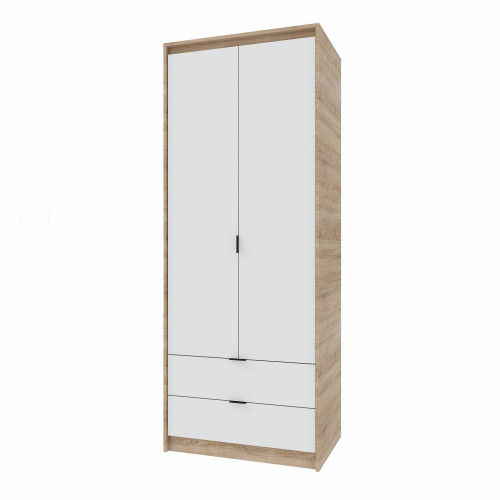 Dulap cu rafturi 800 CITY, Stejar Sonoma, Alb