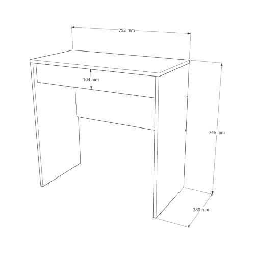 Birou de calculator mini 750 CITY, Stejar Sonoma, Graphite Birou de calculator mini 750 CITY, Stejar Sonoma, Graphite