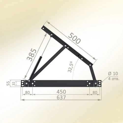 Mecanism de ridicare pentru pat 1200N