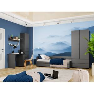 Set mobilier camera copii Light 2, Grafit
