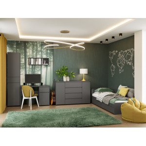Set mobilier camera copii Light 3, Grafit