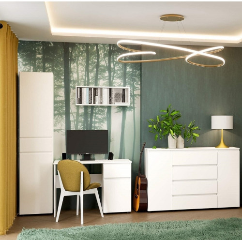 Set mobilier camera copii Light 4, Nymphaea Alba, Alb