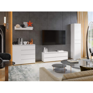 Set Mobilier, living Light 2, Nymphea Alba, Alb