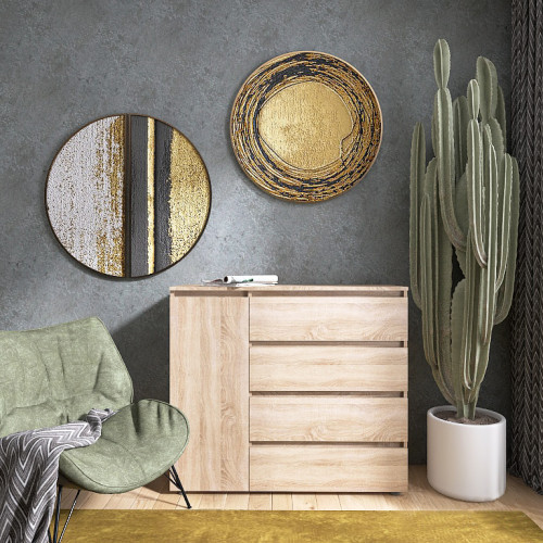 Comoda KL-3 Light, Stejar Sonoma
