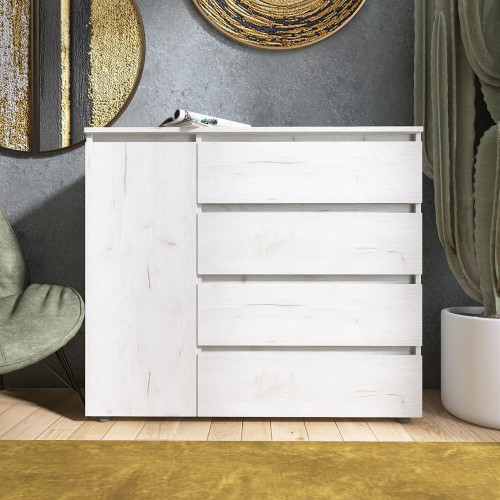 Comoda KL-3 Light, Stejar kraft alb