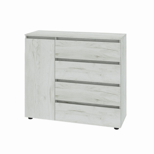 Comoda KL-3 Light, Stejar kraft alb