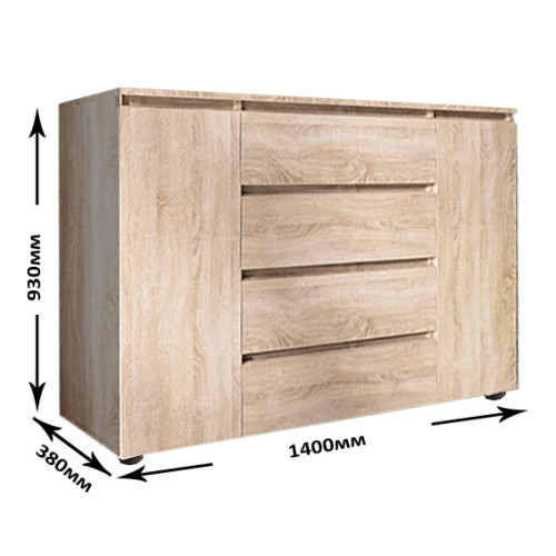 Set dormitor Light 2, pat 160 x 200 cm, Stejar Sonoma Set dormitor Light 2, pat 160 x 200 cm, Stejar Sonoma