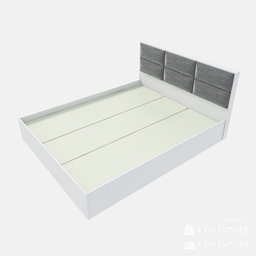 Set dormitor Light 2, pat 160 x 200 cm, Nymphaea Alba, Alb