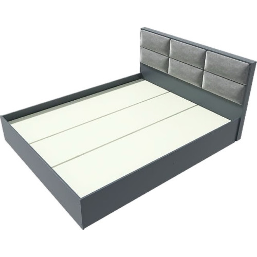 Pat cu baza de saltea din PAL KL-1400 Light 140x200 cm, Grafit Pat cu baza de saltea din PAL KL-1400 Light 140x200 cm, Grafit