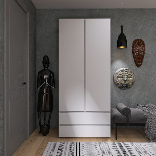 Dulap cu doua usi Light ShL-2 cu sertare, Nymphea Alba
