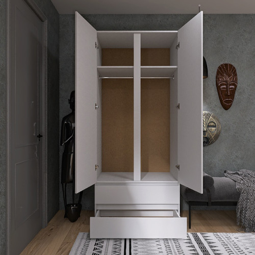 Dulap cu doua usi Light ShL-2 cu sertare, Nymphea Alba Dulap cu doua usi Light ShL-2 cu sertare, Nymphea Alba
