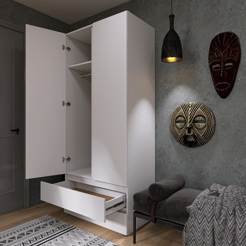 Dulap cu doua usi Light ShL-2 cu sertare, Nymphea Alba Dulap cu doua usi Light ShL-2 cu sertare, Nymphea Alba