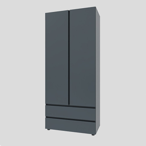Dulap cu doua usi Light ShL-2 cu sertare, Grafit Dulap cu doua usi Light ShL-2 cu sertare, Grafit