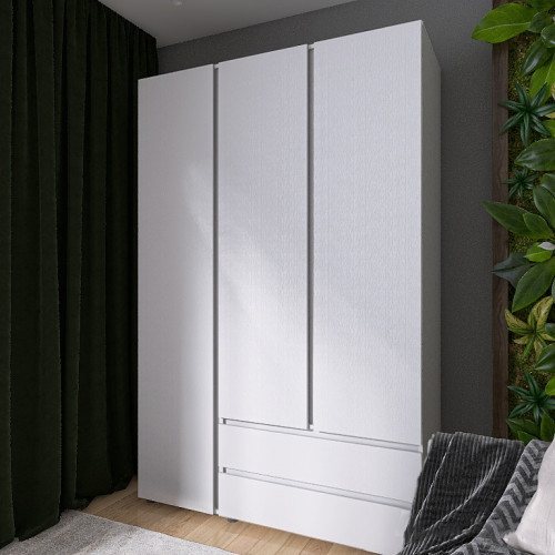 Set dormitor Light 4, pat 160 x 200 cm, Nymphaea Alba, Alb Set dormitor Light 4, pat 160 x 200 cm, Nymphaea Alba, Alb