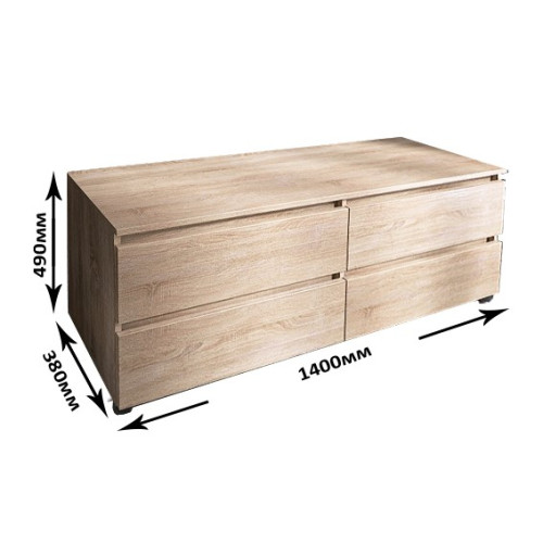 Dulap LTV 1400 Light, Stejar Sonoma