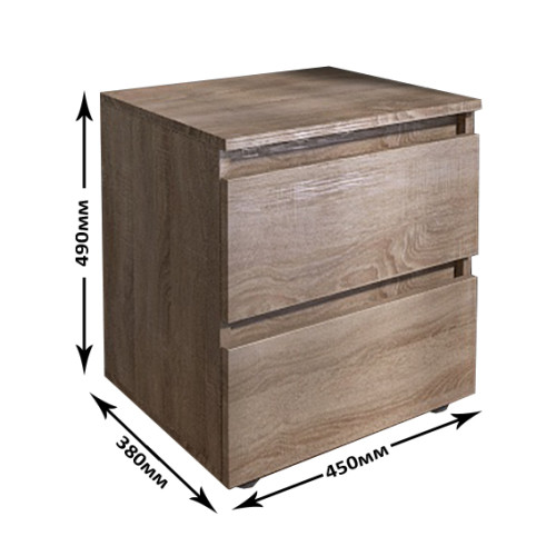 Set dormitor Light 2, pat 160 x 200 cm, Stejar Sonoma Set dormitor Light 2, pat 160 x 200 cm, Stejar Sonoma