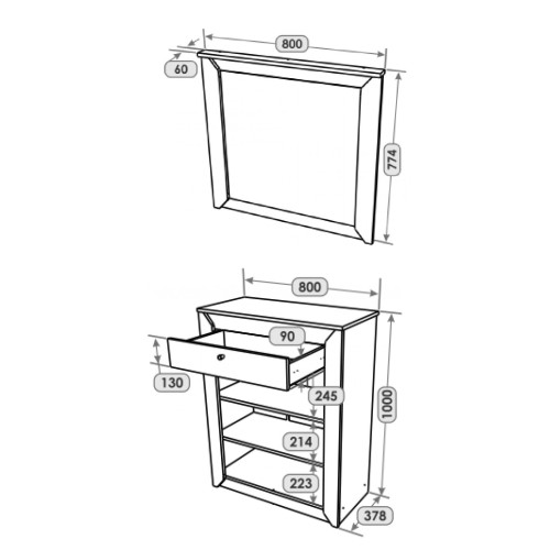 Mobilier de hol Nordic 2, Stejar kraft gold, Alb Mobilier de hol Nordic 2, Stejar kraft gold, Alb