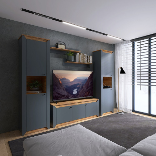 Living Nordic 1, Stejar kraft gold, Grafit