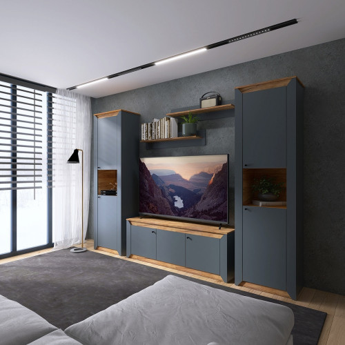 Living Nordic 1, Stejar kraft gold, Grafit