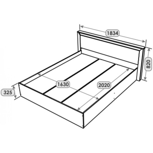Set Dormitor Nordic 3, pat 160x200 cm, Stejar kraft gold, Alb