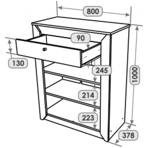 Mobilier de hol Nordic 5, Stejar kraft gold, Alb Mobilier de hol Nordic 5, Stejar kraft gold, Alb