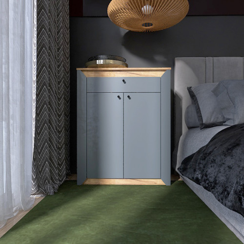 Dulap 800 Nordic, Stejar kraft gold, Grafit