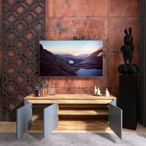 Living Nordic 1, Stejar kraft gold, Grafit