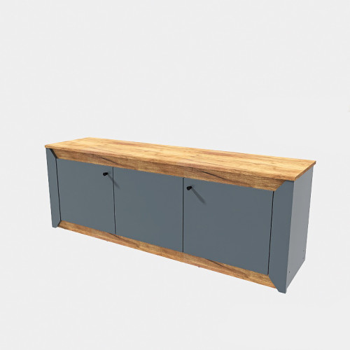 Dulap TV 1500 Nordic, Stejar kraft gold, Grafit