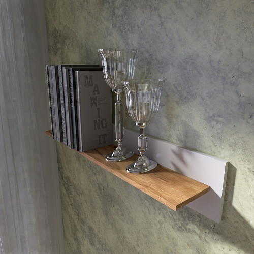 Living Nordic 2, Stejar kraft gold, Alb