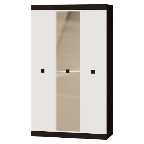 Set de dormit Sonata 13, Wenge inchis, Alb