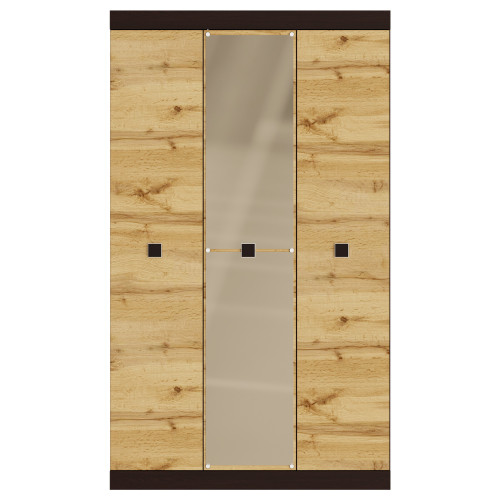 Set de dormit Sonata 13, Wenge inchis, Stejar kraft gold Set de dormit Sonata 13, Wenge inchis, Stejar kraft gold
