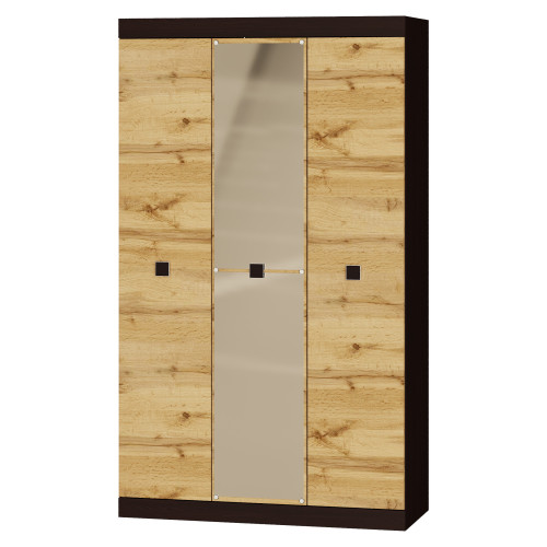 Set de dormit Sonata 13, Wenge inchis, Stejar kraft gold Set de dormit Sonata 13, Wenge inchis, Stejar kraft gold