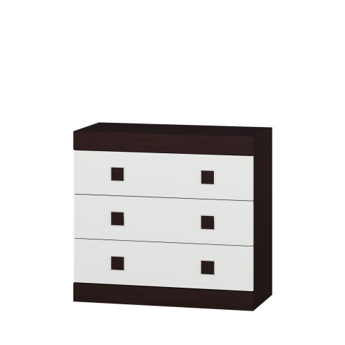 Set de dormit Sonata 13, Wenge inchis, Alb