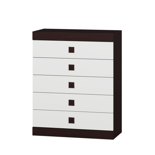 Set de dormit Sonata 10, Wenge inchis, Alb