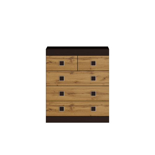 Set de dormit Sonata 14, Wenge inchis, Stejar kraft gold Set de dormit Sonata 14, Wenge inchis, Stejar kraft gold