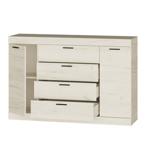Set de dormit Sonata 7, Stejar Kraft Alb