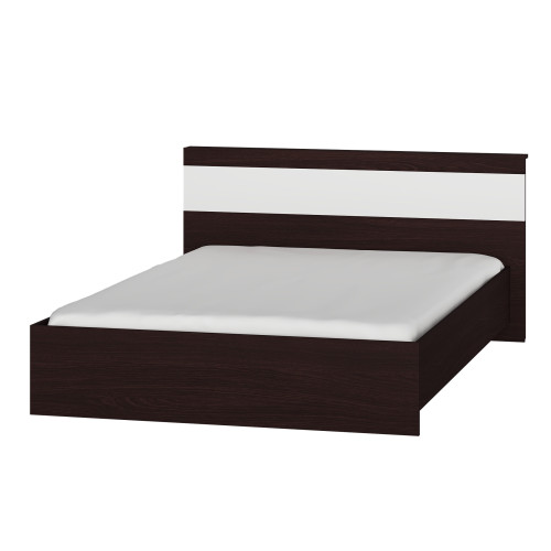 Set de dormit Sonata 15, Wenge inchis, Alb