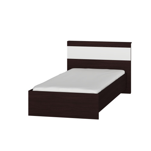 Set dormitor pentru copii Sonata 7, Wenge inchis, Alb