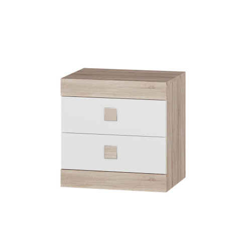 Set dormitor pentru copii Sonata 7, Wenge inchis, Alb
